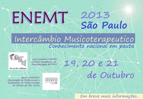 Intercâmbio Musicoterapêutico - ENEMT 2013 ...